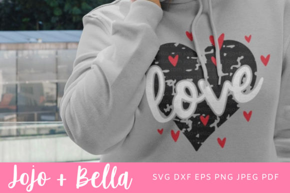 Love Grunge Heart SVG: Crafts & Graphics for Valentine’s