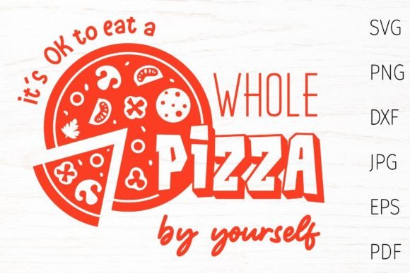 Pizza SVG Cut File: Kitchen Graphics for Crafts