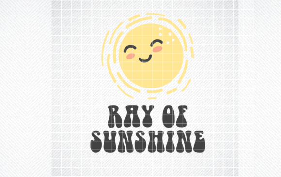Ray of Sunshine SVG & Retro Graphics for Crafts