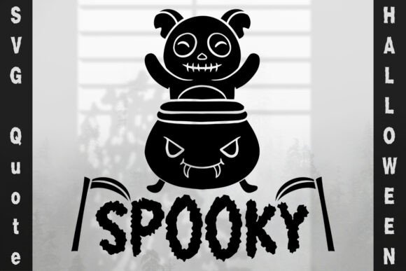 Spooky – Devil – Halloween Quote SVG: Graphics for Crafts